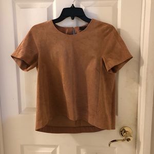 Dusty pink suede high low top